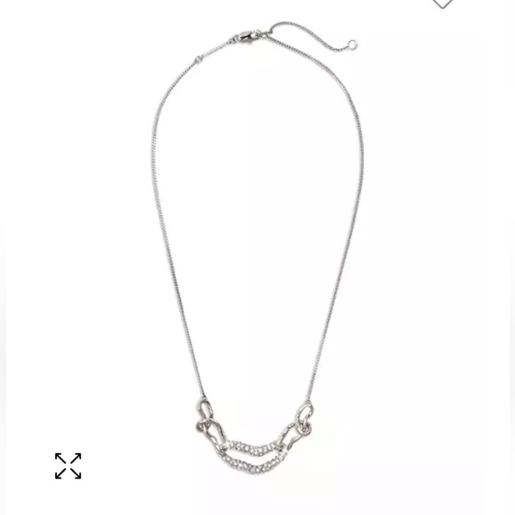 Alexis Bittar NEW SOLANALES PAVE LINK STATEMENT NECKLACE